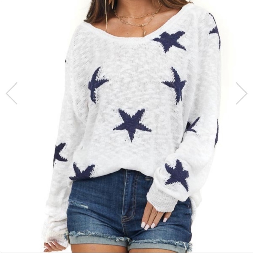 Olivaceous stars sweater